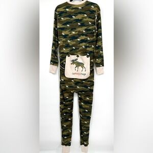 NWT Little Blue House by Hatley Green Camouflage Adult Union‎ Suit XS Moose